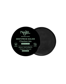 NAJEL 有機活性炭薄荷固體牙膏 33g｜亮白清新去咖啡漬 Solid Toothpaste Charcoal & Mint